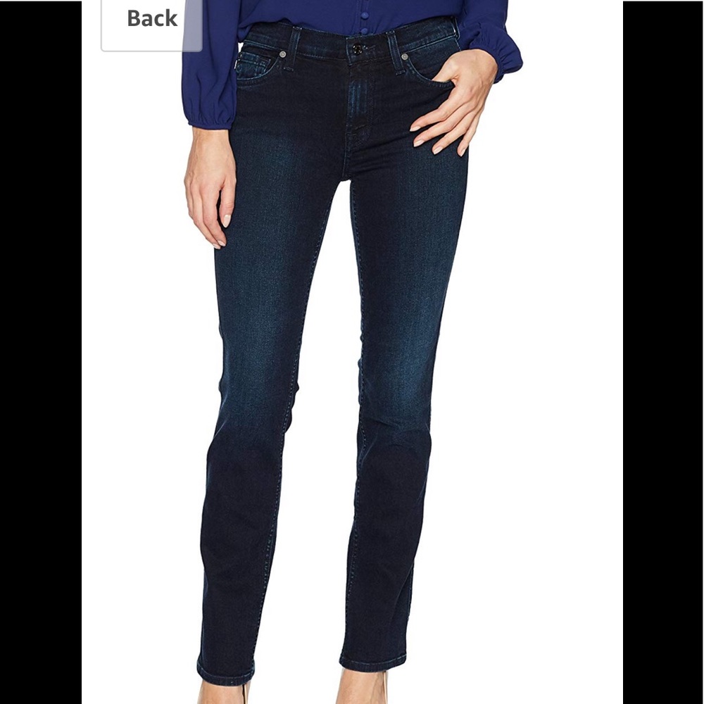 7 for All Mankind Straight Leg Crop Jeans